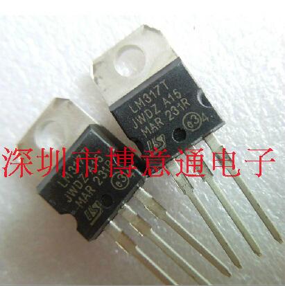 New LM317T LM317 straight plug TO220 adjustable three-end manostat stabilized voltage supply can be straight shot