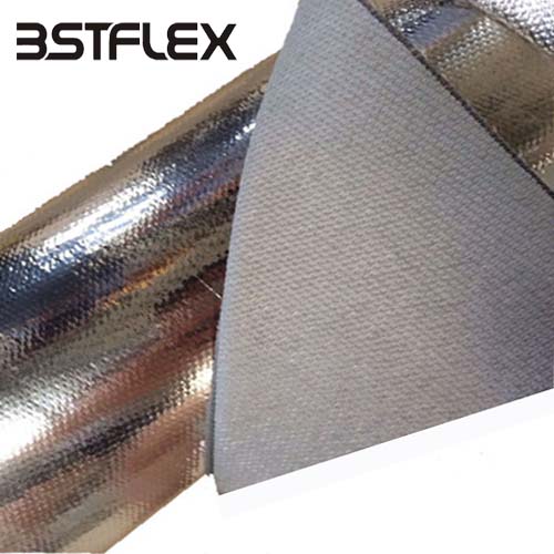 Three-layer composite material high temperature resistant cloth fireproof cloth silver aluminum foil anti-radiation heat insulation heat-resistant blanket flame retardant