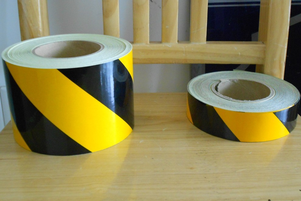 Warning Adhesive Tape Yellow Black Reflective Color Ring Caution Tape Reflective Yellow Black Adhesive Tape 5cm10cm Yellowblack Floor Sticker
