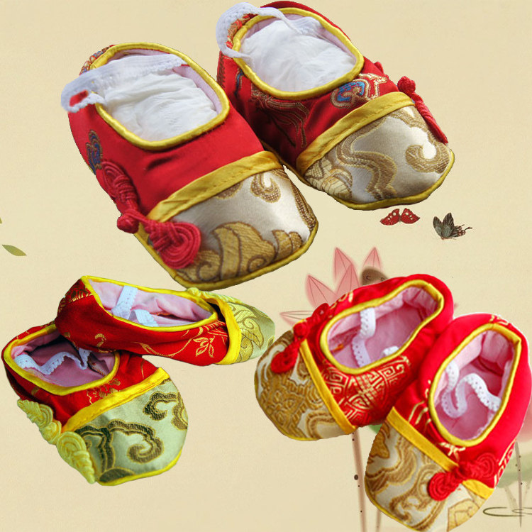 High-end Spring Summer Toddler Shoes Baby Boy Silk Tiger Head Shoes Baby Full Moon A Year Old True Silk Cotton Shoes