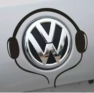 Car logo sticker is suitable for Foss new POLO POLO headset personality modification car label decoration sticker tail label