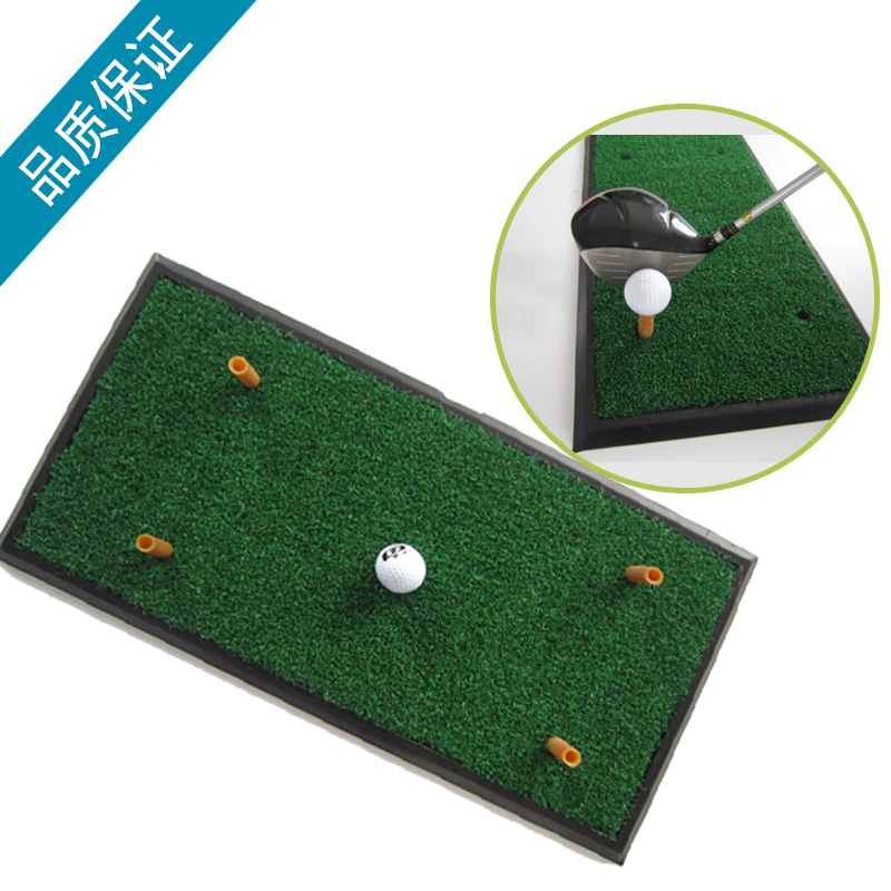 Indoor golf punched mat rubber bottom swing mat golf practitioner swing practitioner household golf practice