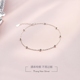[South Lane] 925 sterling bạc đơn giản đính hạt vòng chân khí chất dễ thương thông minh bóng chân dây Nhật Bản và phụ kiện Hàn Quốc quà tặng - Vòng chân lắc chân nữ phong thủy Vòng chân