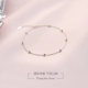 [South Lane] 925 sterling bạc đơn giản đính hạt vòng chân khí chất dễ thương thông minh bóng chân dây Nhật Bản và phụ kiện Hàn Quốc quà tặng - Vòng chân Vòng chân