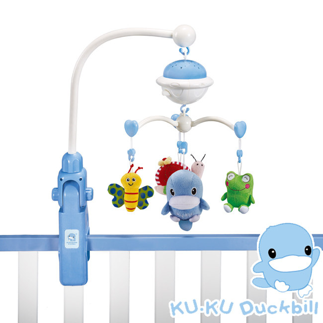 台湾官网直邮进口《KU.KU酷咕鸭》旋转声光音乐铃 (7041)