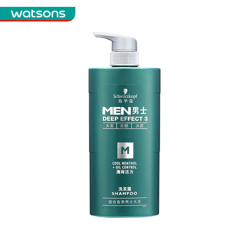 【屈臣氏】施华蔻男士薄荷活力洗发露450毫升
