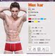 Màu xanh nam đồ lót cotton boxer eo eo thoáng khí U lồi kích thước lớn cotton mùa hè bốn góc quần short hộp quà tặng quan lot khe nam gioi Bộ quà tặng