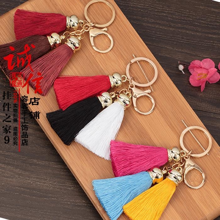 Ice Silk Flow Sukey button Three-color Fashion Streaming Su Lady Bag bag hanging decoration Key hanging decoration special price