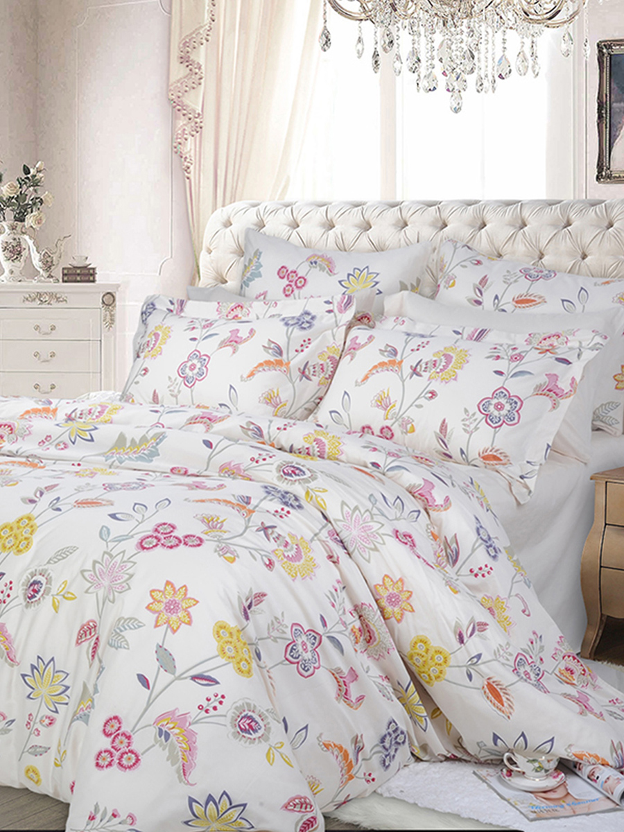 ROYALROSE 清新印花拉菲尔全棉床品四件套1.5m床