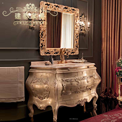 建泰法式台实木装饰柜M073