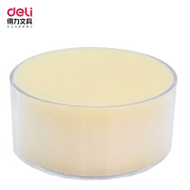 Deli 9102 round hand wetter wet water tank sponge water box money counting hand wetner office supplies