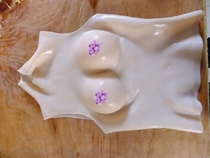 8cm breast height D-cup plump cleavage wrap neck all-inclusive back one-piece silicone prosthetic breast fake breast CD cross-dressing