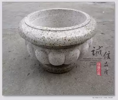 Garden sculpture stone carving flower pot marble flower pot European flower pot Villa decoration decoration decoration show stone flower pot