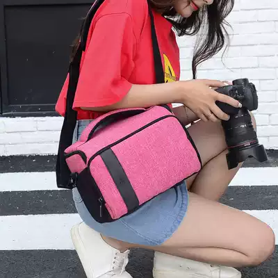 Canon 700D 750D 70D 80D Nikon D90 SLR camera bag oblique across one shoulder monocular photography bag for men and women