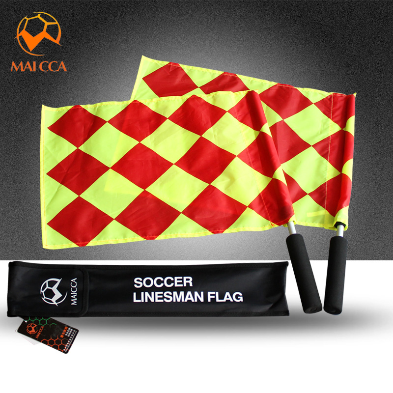 MAICCA Soccer Referee Flag Maker Flag Referee Soccer Patrol Flag Command Hand Flag Referee Equipment