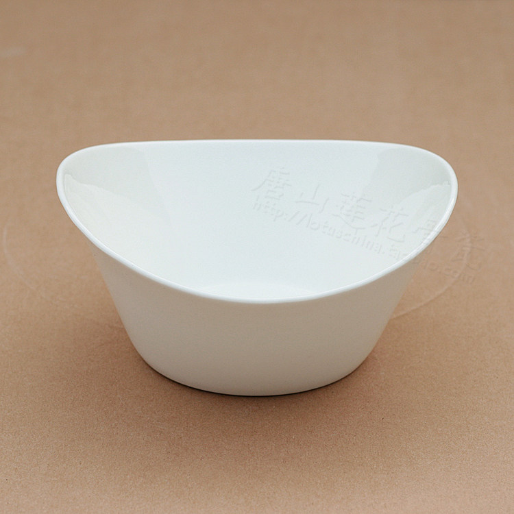 16cm vegetable bowl shaped bowl creative bowl cooking bowl pure white bone china white fetal bone china ceramic export tableware