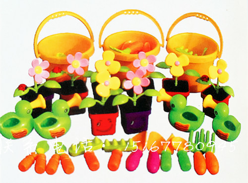 Simulation flower tools factory direct kindergarten toys simulation tools for children's cognitive teaching aids 45 boxes