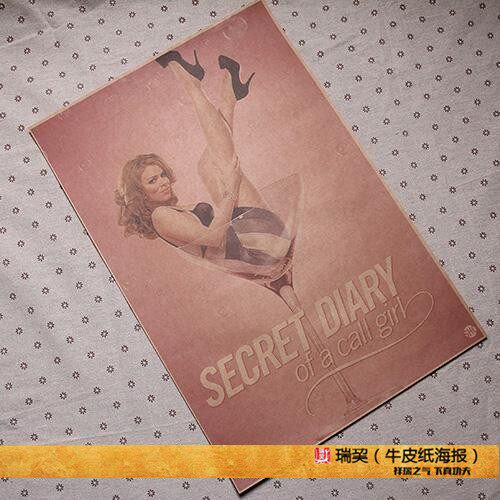 Call Girl's Secret Diary Movie Poster Retro Kraft Paper Oil Canvas Event Poster to Customize