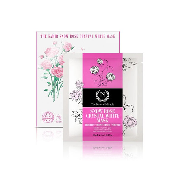 The Namir 自然奇迹 玫瑰晶皙靓白面膜 25ml (5片)