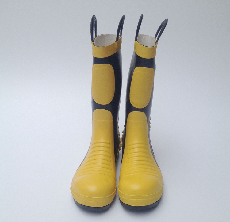 Fire boots Firefighter combat boots Fire protection boots Fire rubber boots with steel plate anti-smashing anti-puncture