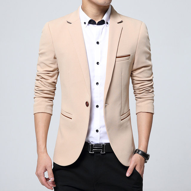 Spring and Autumn Men's Casual Suit Korean Style Youth Korean Style Slim Small Jacket Fashion British Casual Clothing Single Western Men