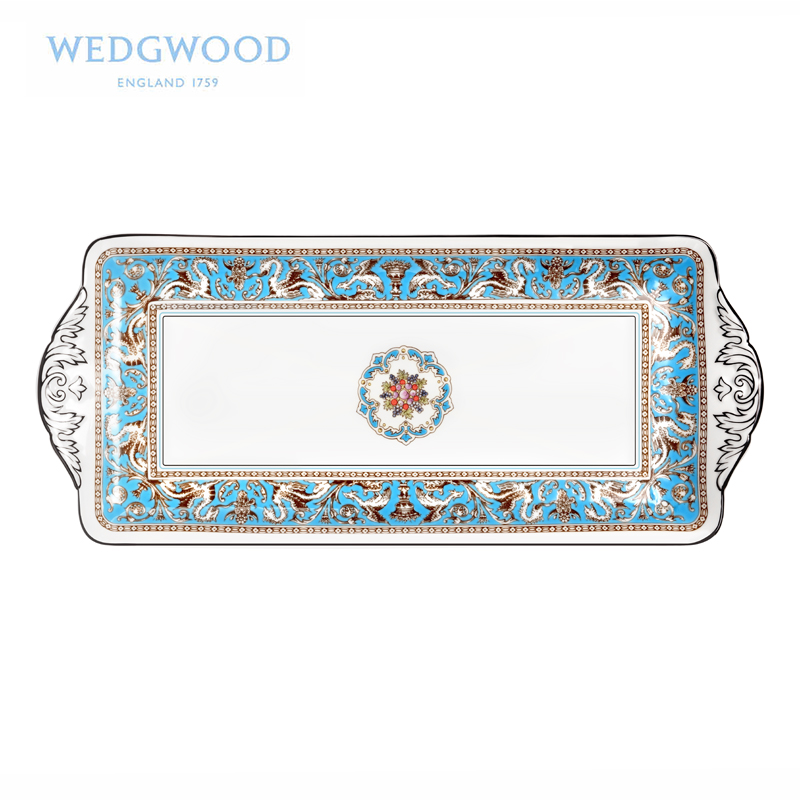 British Wedgwood Florentine fiorentina sandwich plate of the long ipads porcelain snack plate tray