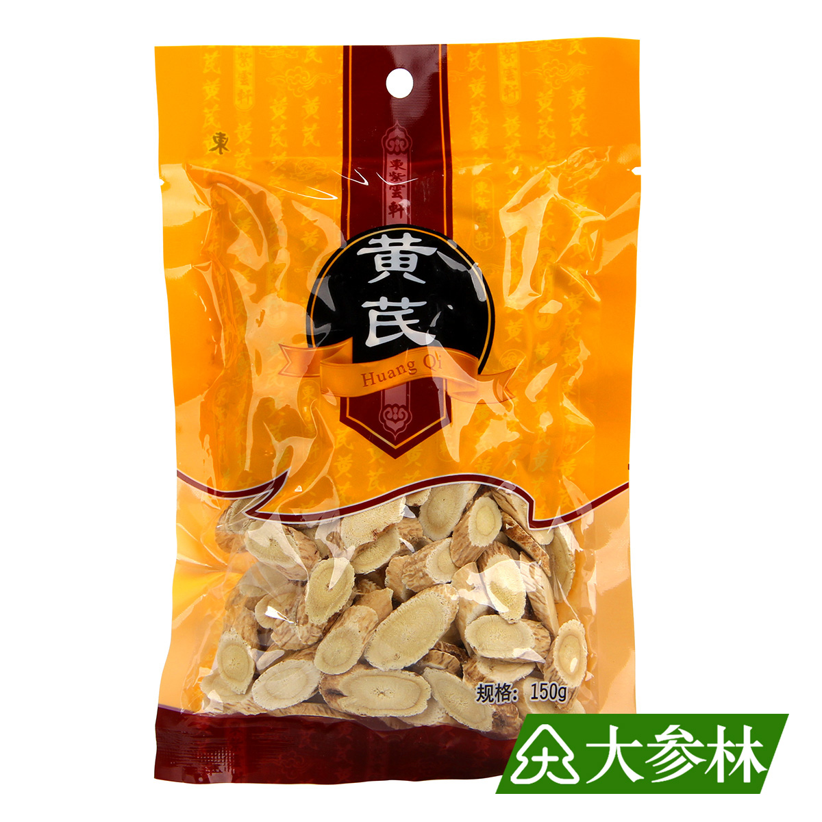 大参林 黄芪片150g 甘肃北芪片无硫袋装精制饮片切片