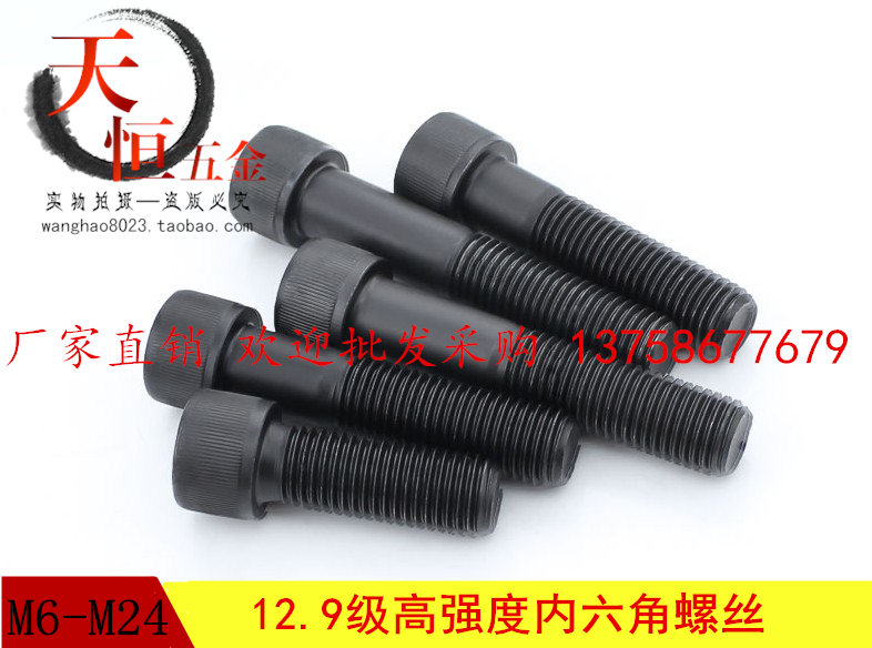 12 9 Class cylindrical cup head hexagonal screw bolt M16 * 25 3035 3035 5055 5055 6065-160