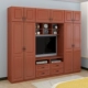 Rắn gỗ tủ TV hiện đại tủ quần áo nhỏ gọn một sự kết hợp đơn giản của nội thất phòng ngủ màu trắng lắp ráp tủ gỗ - Buồng