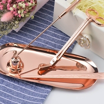 Aroma Candle Candle Heart Scissors Tool Set Candle Extinguishing Holder Candle Climb Ignition Tool Three Piece Set