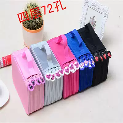 Hot sale anti-fall 48 color 72 art pencil bag color pencil case sketch brush multi-layer storage bag stationery case pencil case