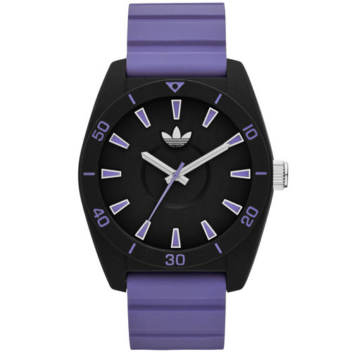 台湾官网直邮进口adidas Originals Santiago 玩色派对三叶草矽胶