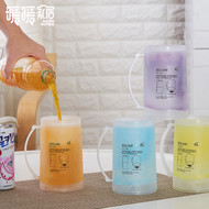 Mùa hè Ice Cup Uống Iced Glass Juice Cup Ice Bia Glass Đôi Lạnh Uống Cup Nước Lạnh Cup Hand Cup