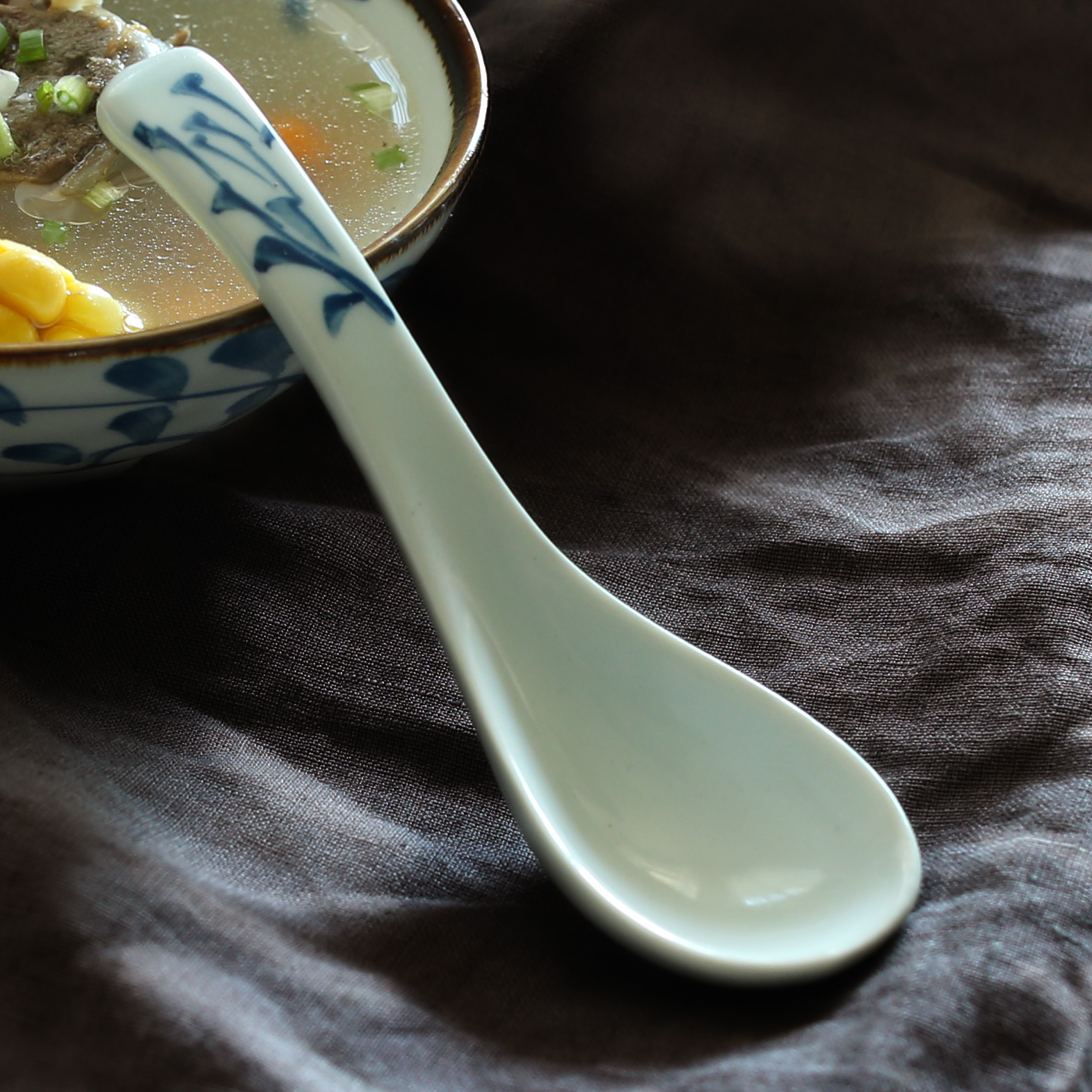 NDP small spoon, ceramic small spoon, soup spoon, porridge spoon household Japanese - style tableware GT - S - A788-3