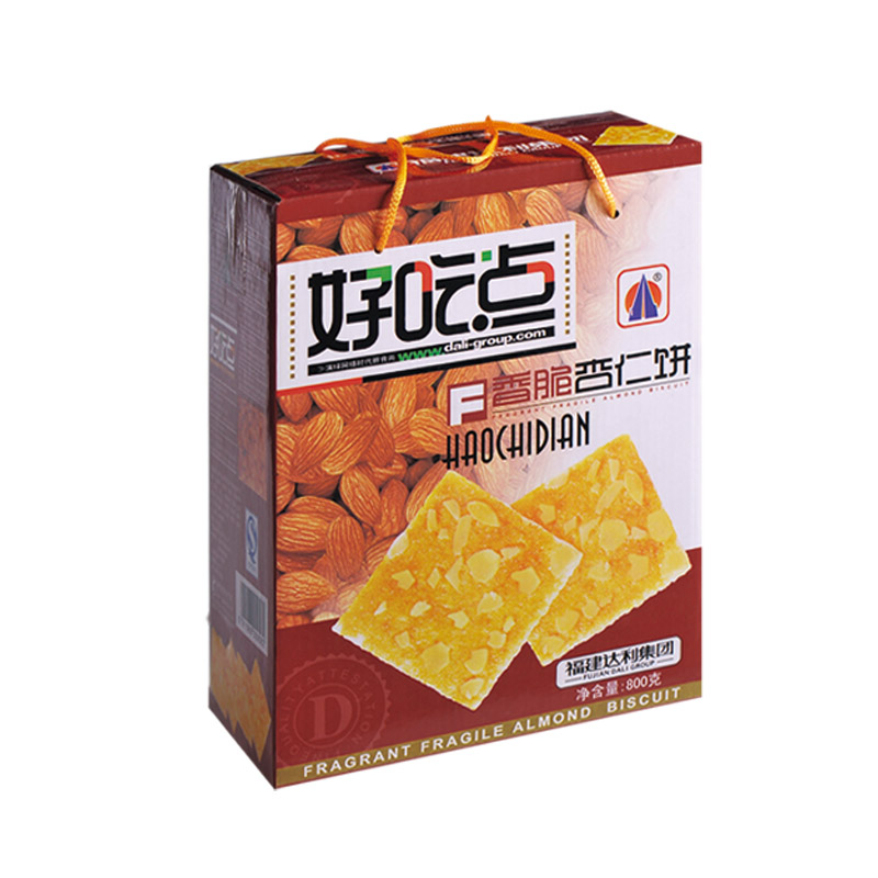 【天猫超市】好吃点香脆杏仁饼干大礼盒800g/盒 休闲礼盒送礼佳品
