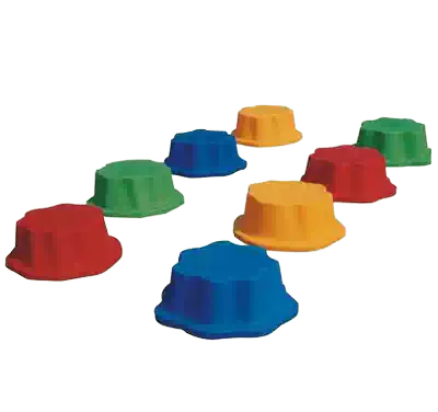 Children's plastic plum blossom pier walking plum blossom pile free placement color kindergarten sensory integration training equipment