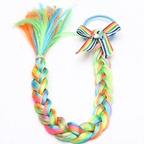 Little Mary cartoon hair accessories Yunbao doll Frozen childrens wig braid bow ribbon head jewelry