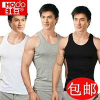 Áo vest đỏ cotton giản dị đồ lót thể thao nam triều Hàn Quốc phiên bản áo thun cotton co giãn Áo vest mỏng hai xương sườn áo lót 3 dây