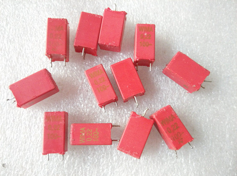 Dismantling German WIMA Red Weima Rare Gold Letter 100V0 22UF Fever Metallized Film Capacitor
