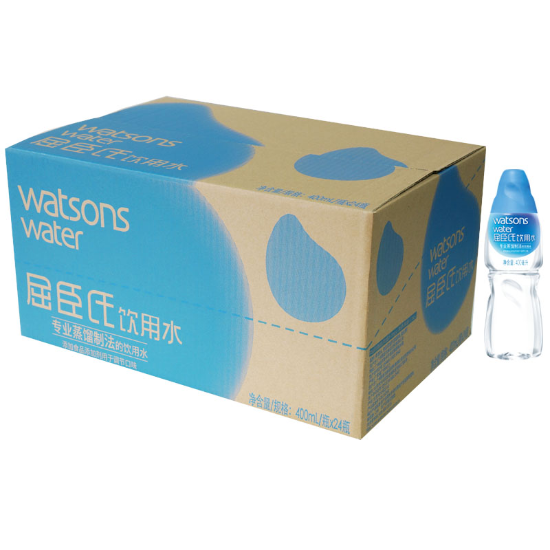 【苏宁易购】屈臣氏饮用水400ml*24