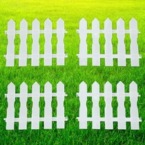 Christmas decoration plastic fence fence white decoration garden flower bed fence fence small fence scene arrangement