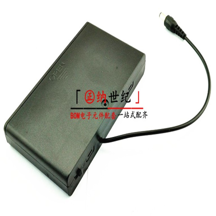 Number 5 8 Festival battery case 12V battery case with DC headband switch with lid battery holder 5-8 section seal