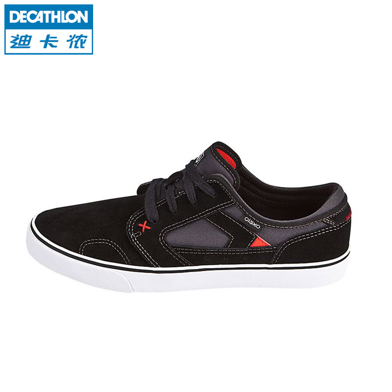 迪卡侬 帆布鞋 滑板鞋 男女运动休闲透气低帮平底系带 OXELO