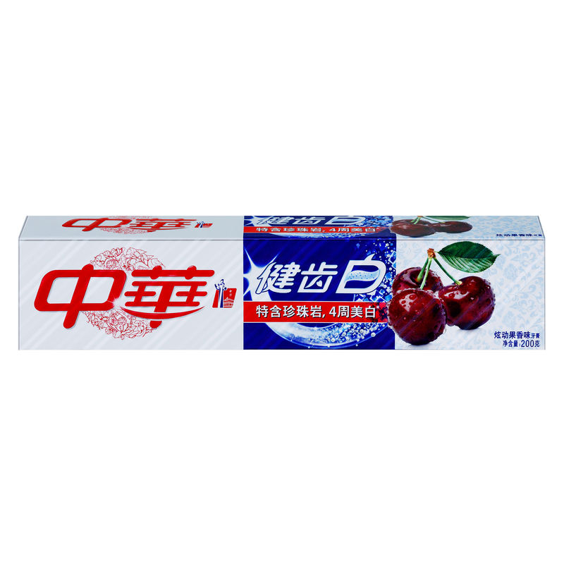 155g/200g正品中华健齿白炫动果香味牙膏