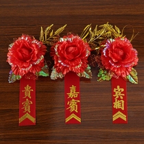 Wedding and wedding supplies newcomer best man new bridesmaid Chinese corsage father mother host guest corsage