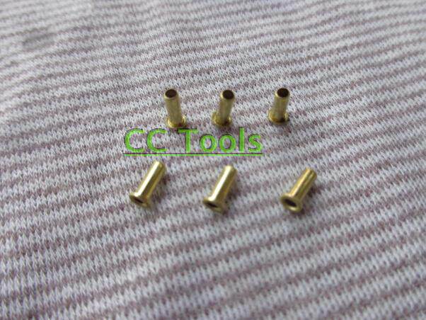 Over-hole rivet copper cock eye-buttoned rivet stand-alone tube 1 5X3 0MM hollow copper rivet 