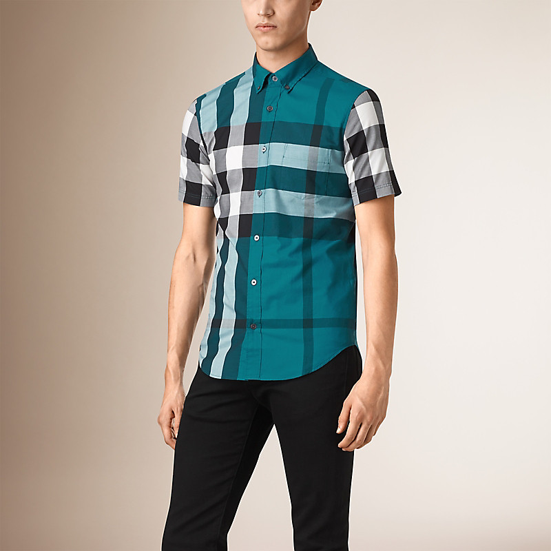 BURBERRY/博柏利超特大格纹棉质衬衫 40058171