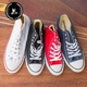 Converse 1970s giày vải đen cao cổ cắt thấp 101010 101001 101009 101000 giày converse nữ Plimsolls