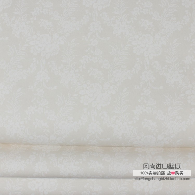 Sweden imported pure paper spot Embroidery dark flower bedroom and living room full of wood fiber wallpaper