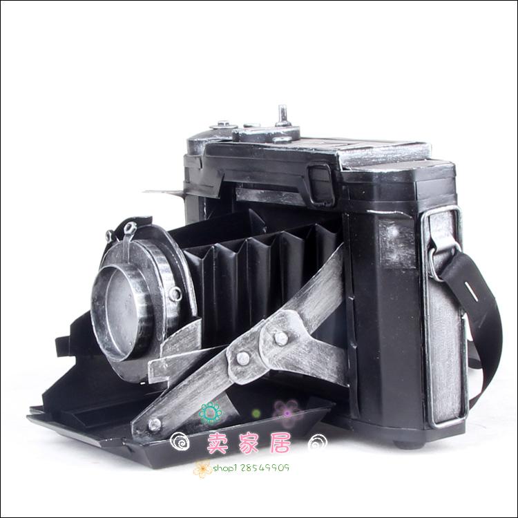 Vintage Old Camera Model Pendulum Pieces Iron Art Decorations Creative Furniture Shop Windows Nostalgic Props Chinese
